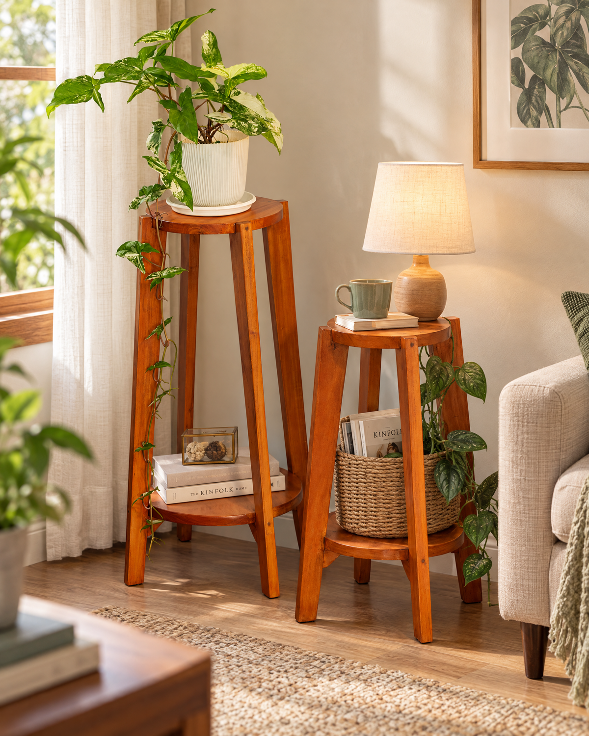 Wildwood Rise — Wooden Plant Stand
