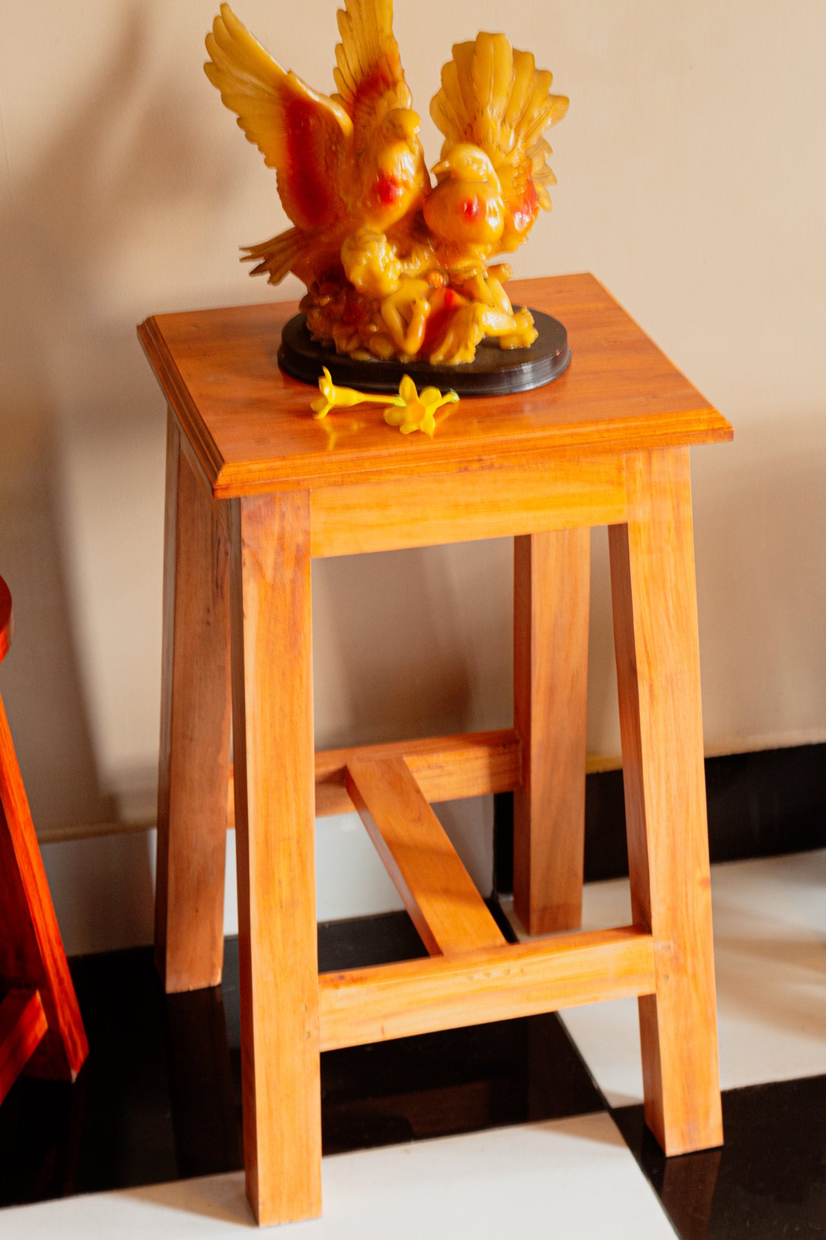 Wildwood Pillar — Wooden Stool